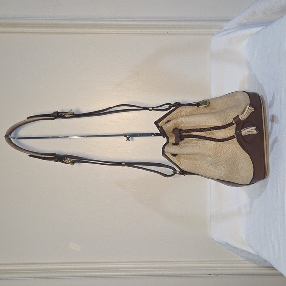 Dooney & Bourke Large Leather Drawstring Bag AWL - Picture 1 of 10